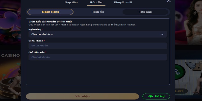 Hướng dẫn rút tiền VIN777 nhanh chóng theo 3 cách 1 Rút tiền VIN777 SA bằng ngân hàng được sử dụng phổ biến nhất