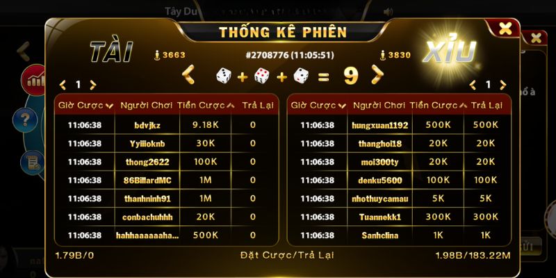 Tài Xỉu tại Vin777 được trang bị đầy đủ các tính năng hỗ trợ 